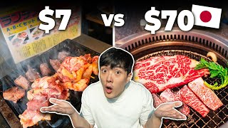 $7 vs $70 ALL YOU CAN EAT Japanese BBQ!? Which One Is Better?