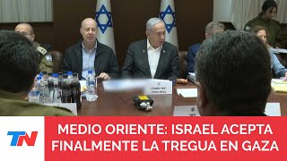 URGENTE: El Gabinete de seguridad israelí aprueba el acuerdo de tregua en Gaza