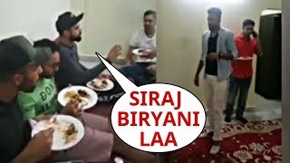 Watch Virat Kohli & RCB Team having Biryani at Mohammed Siraj's house