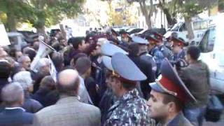 Armenian National Congress picket in Yerevan