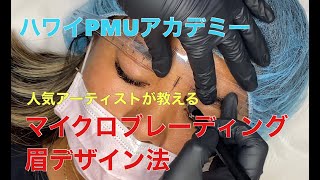 Hawaii PMU Academy アートメイク 眉デザイン動画