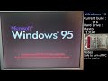 Booting up every leaked Windows 95/Chicago builds - 58 different hard drive seeking sounds!