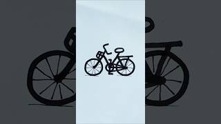 আসুন সহজে সাইকেল আঁকি, Easy bicycle Drawing #draw #drawing #bicycle #cycle #সাইকেল #আঁকা