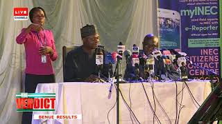 2019 Presidential Election: INEC Announces Benue Results |The Verdict|