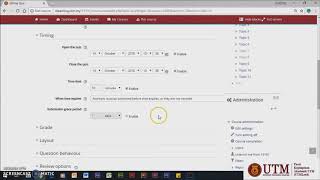 UTM e-Learning | Student Assessment Using Quiz