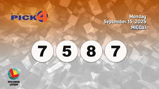 Wisconsin Lottery Midday Draw 09/15/2025