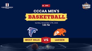 West Hills-Coalinga vs Lassen College Men's Basketball LIVE 11/27/22