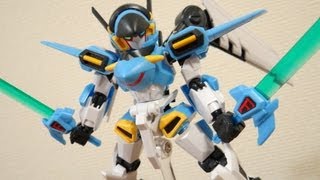 LBX 030 イカロス・フォース\u0026RSライディングソーサ 組み立て レビュー ダンボール戦機W ウォーズ プラモデル