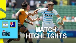 Argentina win CLASSIC 🔥 | Argentina v Australia | HSBC SVNS Perth 2025 | Men's Highlights