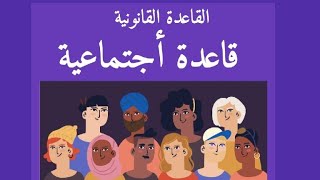 المدخل لدراسة القانون : خصائص القاعدة القانونية | القاعدة القانونية قاعدة اجتماعية