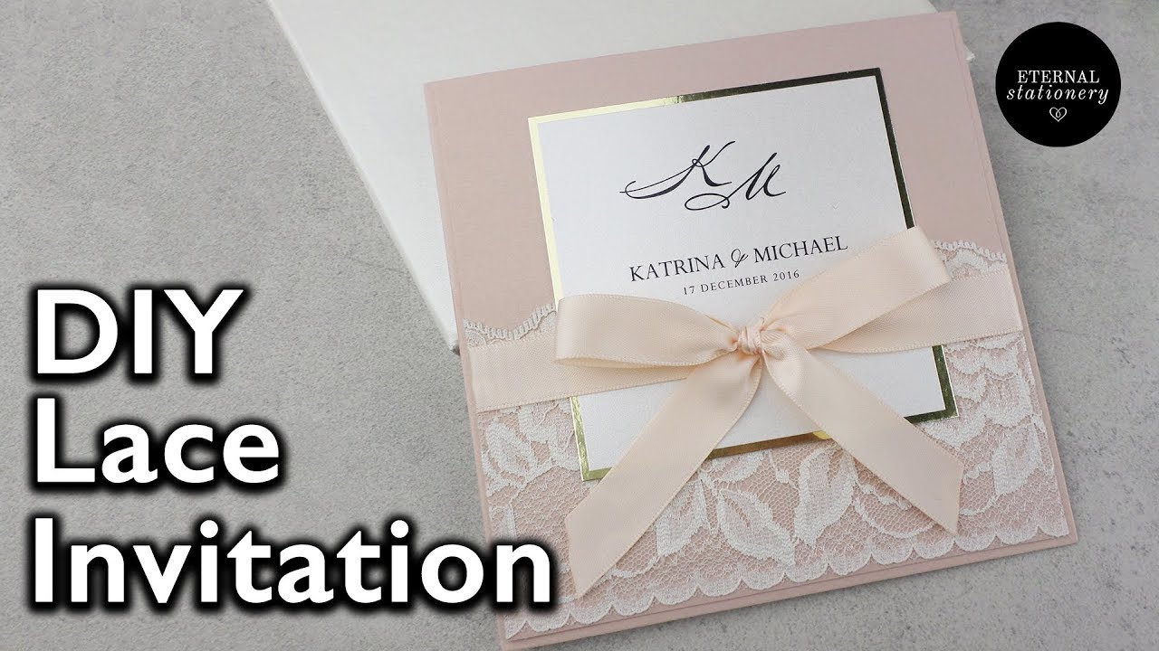 Elegant Lace Invitation | DIY Wedding Invitations - Eternal Stationery ...