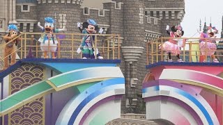 TDL やって来ましたディズニー夏祭り2016 初日初回「彩涼華舞」Japanese-Style Disney's Summer Festival 2016 \