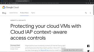 Protecting your GCE with Cloud IAP