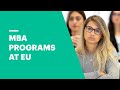 Why Study an MBA at EU Business School?