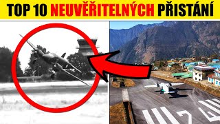 TOP 10 neuvěřitelných PŘISTÁNÍ VRTULNÍKŮ a LETADEL