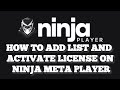 How to install / add playlist to Meta / Ninja player app on your TV