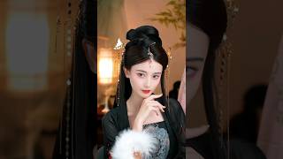 暗黑清冷系汉服发型教程 #化妆教程 #hairstyle #汉服 #makeup