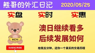 外汇交易日记 20200525-“交易系统大公开，留下全面真实的实盘交易日志”