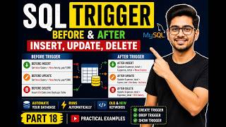 SQL Trigger Explained 🔥 | BEFORE & AFTER INSERT, UPDATE, DELETE