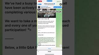 Paws unban X tasks