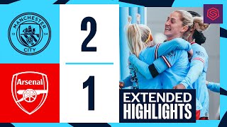 Highlights! Man City 2-1 Arsenal | CITY MOVE TO THIRD IN WSL AFTER ARSENAL VICTORY
