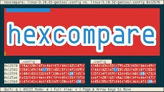 hexcompare, visual binary diff