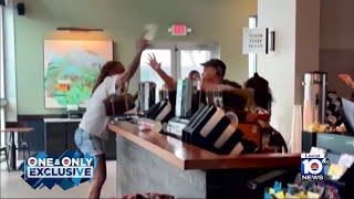 Starbucks customer attacks workers in Miami