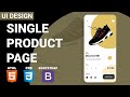 How To Make Epic App - Single Product Page | HTML CSS BOOTSTRAP Speed Coding