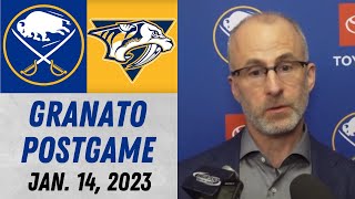Don Granato Postgame Interview vs Nashville Predators (1/14/2023)