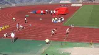 第69回西日本学生陸上競技対校選手権大会　男子100m　準決勝第1組　スタート練習　2016/7/2