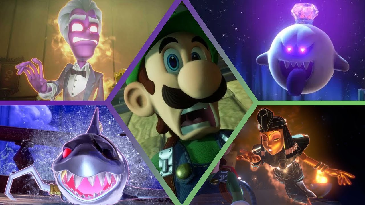 Luigi's Mansion 3 - All Bosses - Todos Los Jefes - YouTube