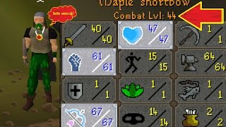 f2p pure progress vid #4 (osrs) range 2h perfect low hp build