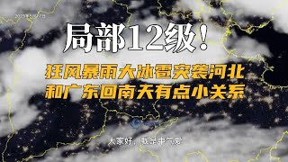 局部12级！狂风暴雨大冰雹突袭河北，和广东回南天有点小关系