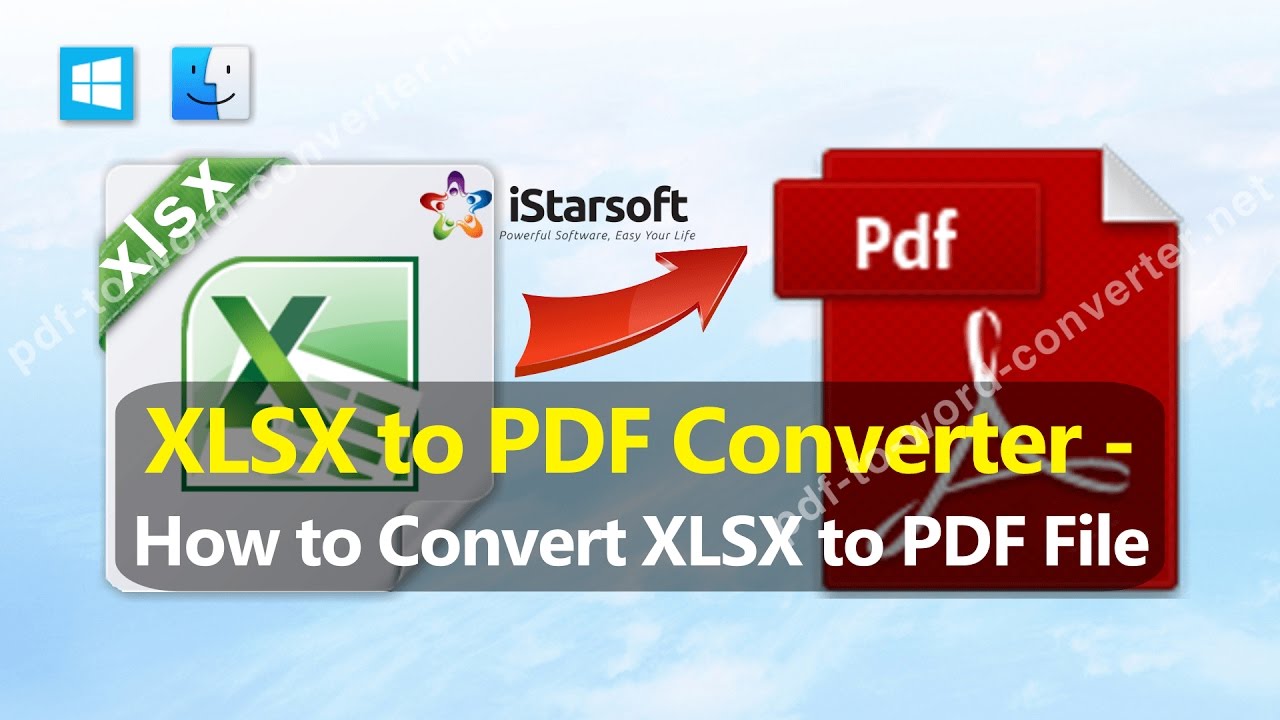 XLSX To PDF Converter - How To Convert XLSX To PDF File - YouTube