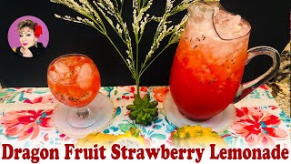 Dragon Fruit Strawberry Lemonade Recipe