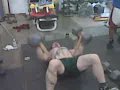 usp labs sponsored athlete chris duffin db floor press for upper body strength usplabs