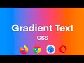 How to Create a Gradient Text Using CSS
