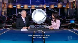 HD | Encerramento do Jornal da Record na nova Record TV - 24/11/2016