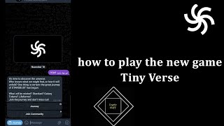 How to play tiny verse | tiny verse airdrop full guide| tiny verse new game