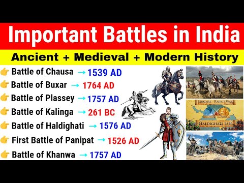 Important Battles In Indian History Wars And Battles History Gk