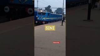 Sini Railway station Local Train passing through the platform #indianrailways #travel #viral #train