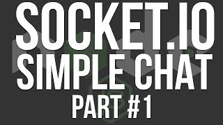 node.js - socket.io - simple chat - part #1