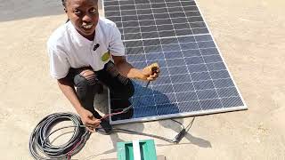 How to connect solar panel to Cola 1000wh solar Generator