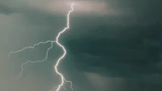 A BREATHTAKING drone's eye view of nature's power in the form of a zap-tivating thunderstorm