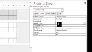 setting default values on forms - access