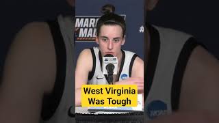 Caitlin Clark on playing the toughest games she's played #iowahawkeyes #caitlinclark #viral