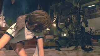 バイオre 2 クレア クラッシク衣装 イビー噛み付きリョナ Resident Evil 2 Remake Claire Redfield Ivy Ryona