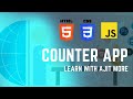 Simple Counter App Using HTML CSS JS #learnwithajitmore