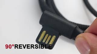 Bakeey 90 Degree Reversible 2 4A Type C Fast Charging Data Cable For Oneplus 5t Xiaomi 6 Mi A1 S8