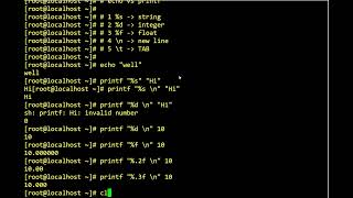 Example - echo vs printf in bash